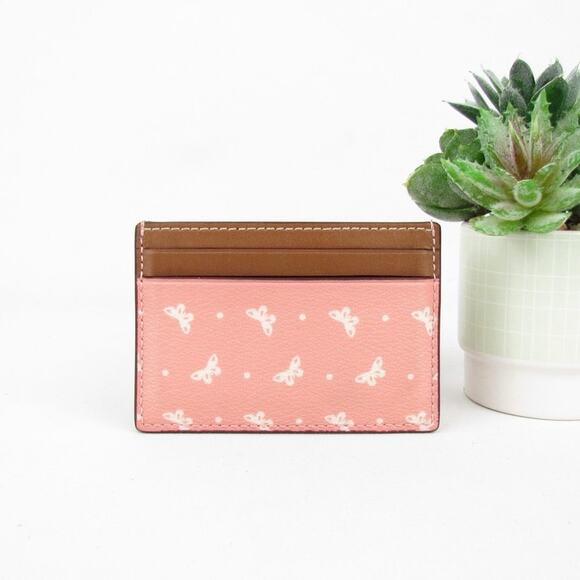 Coach Butterfly Pink Card Holder - Picture 2 of 7